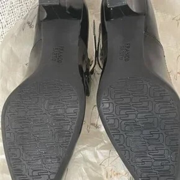 FRANCO SARTO WOMEN'S SHINY BLACK LEATHER MARY JANE HIGH HEELS SIZE 6 - Picture 4 of 12